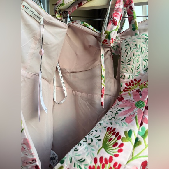 🆕🌸 Avec Les Filles Wild Daisy Floral Jacquard Sheath Dress Size 6 Cocktail Party - Picture 13 of 17